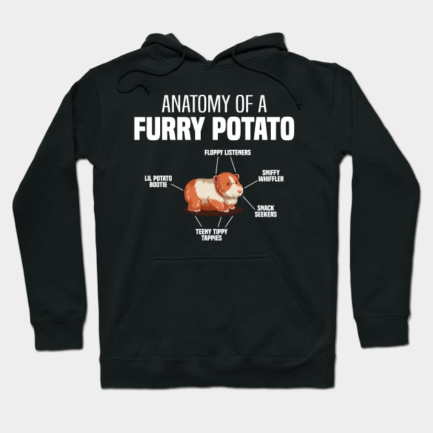 Anatomy of a Furry Potato, Rodents Guinea Pigs Lover and owner Hoodie by BenTee